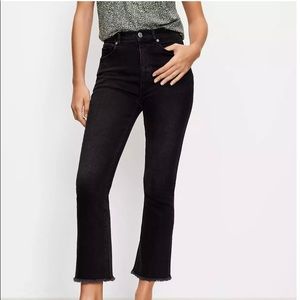 BRAND NEW Loft curvy kick crop black jeans, size 30